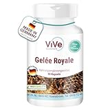 Gelée Royale 500mg - 90 Kapseln - Standardisiert auf 4% 10-HDA - Hochwertige Qualität nach ISO-Norm - Schonend gefriergetrocknet | Qualität aus Deutschland von ViVe Supplements