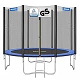 SONGMICS Trampolin Ø 305 cm, Gartentrampolin für Kinder...
