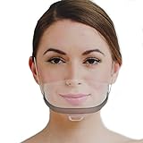 Urhome 20 x Gesichtsvisier aus Kunststoff | Schutzvisier in Transparent | Universal Gesichtsschutz | Visier zum Schutz vor Flüssigkeiten | Face Shield für Mund Nase