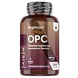 OPC Traubenkernextrakt - 240 Stücke - 1000mg Extrakt je...