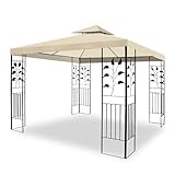 WASSERDICHTER Pavillon TOSKANA 3x3m Metall inkl. Dach...