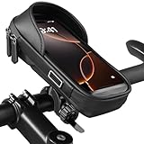 handyhalterung fahrrad wasserdicht handyhalterung motorrad, fahrradtasche lenker für 5,5 - 7 Zoll smartphone, handy halterung fahrradlenker handyhalter fahrrad lenkertasche e scooter zubehör ebike