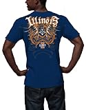 My U Herren Illinois Illini Razor Wing Kurzarm Tee