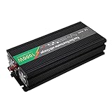 1000 W Reiner Sinus-Wechselrichter, LCD-LED-Display, EU-Stecker, 220 V, geringerer Verlust, reines Sinus-Wechselrichter-Ladegerät für Auto, Wohnmobil(#1)