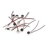 sourcing map 10stk 6mm x 3.5mm Mini Elektret Mikrofon Kondensator Pickup mit Zuleitung de