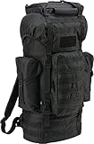 Brandit BUNDESWEHR KAMPFRUCKSACK 65L NEU BW RUCKSACK ARMY ARMEE OUTDOOR TREKKING TASCHE, Farbe:Schwarz
