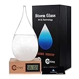 Weihnachtsgeschenke, Sturmglas Wettervorhersage Wetterstation Mode kreativ Büro Desktop und Home Decor Wassertropfen Wetter Glasflasche, kreative Wetter Geschenk