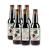 6er Pack (6 x 330ml) Rote Bete und Schwarze Johannisbeeren Saft - Vegan - Gemüsesaft - Fruchtsaft - Roten Beeten - Hochwertiger -Saft - Saftkur - ohne Zuckerzusatz - ohne Konservierungsstoffe