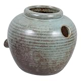 ORFOFE Wasserbrunnen aus Keramik mit Breitem U-Ausguss für Aquarien Fischteiche und Zimmerbrunnen Geeignet für Hydrokulturpflanzen Vielseitige Anwendung im Innen und Außenbereich