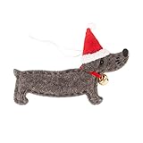 Weihnachtsbaum Ornament Weihnachtsbaum Anhänger hängende Anhänger Handwerk für Weihnachten Urlaub Party Home 1PC Windspiel Solar Balkon (Grey, One Size)