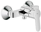 GROHE BauEdge - Badewannenarmatur (integriertes Rücklaufventil, automatische Umstellung für Badewanne und Dusche, kratzfest), chrom, 23333000