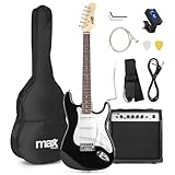 MAX GigKit Bassgitarre Set, E Bass Gitarre, Bass Guitar mit...