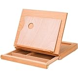 Tisch-skizzenbox, Tragbare Tisch-staffelei Aus Holz, Zeichen- Und Skizzenbrett Aufbewahrungsschublade, Palette Für Anfänger, Künstler, Studenten, Kinder
