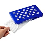 Tragbare Masken-Aufbewahrungstasche,Colorful Maskenbox Tragbarer Maskenhalter Kunststoffbox Transportbox für Maske,Masken Nicht Enthalten (Dunkelblau)