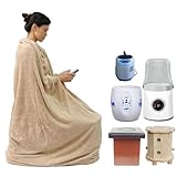 Rrlihjgu Saunamantel | Bademantel Toga Dampf | weiche thermische Nachdusche Unisex für Zuhause Spa Reisen, kaki, 145 cm