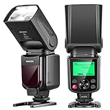 NEEWER 750II TTL Blitz Speedlite mit LCD Bildschirm, Kompatibel mit Nikon D4 D5 D60 D90 D100 D200 D300S D300 D500 D610 D700 D750 D800 D810 D850 D3400 D3500 D5200 D5300 D7000 D7100 D7200 D7500