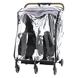 Wetterschutz für Kinderwagen: transparenter Regenschutz, wind- und staubdichtes Gehege, transparentes Sonnendach für Kinderwagen, Baby-Laptop | p
