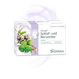 Sidroga Schlaf- und Nerventee – Beruhigender Arzneitee bei nervöser Unruhe & Schlafstörungen - mit Baldrian, Melisse, Passionsblume & Pfefferminze - 20 Teebeutel à 2 g