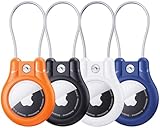 Citymore für Airtag Schlüsselanhänger 4er Pack,für Apple airtag Secure Halter mit Kabel,wasserdichte Airtag Hülle für Gepäck,Schlüsselring,Schlüssel,Gepäckanhänger, Rucksack