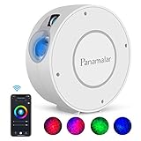 PANAMALAR Smart Sternenhimmel Projektor, WLAN LED Projektor Galaxy Sternenlicht Kinder mit Sprachsteuerung von Alexa&Google/Timer,Nachtlicht Geschenk für Kinder Party Weihnachten (SK20-White)