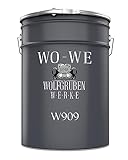 WO-WE Metallschutzlack 4in1 Metalllack Metallfarbe Metallschutzfarbe MATT W909 Schwarz - 2.5L