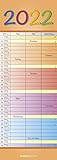 Regenbogen 2022 - Slim-Notes - Streifenkalender - 14,85x42