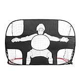 BRABOSTON 2-in-1-Fußballtorpfosten für Kinder, Pop-Up-Tore, Zielnetz, faltbares Fußballnetz, Fußball-Training, Pop-Up-Tore, Fußballtore, Werfen, Indoor-Pfosten für den Hinterhof