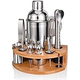 Cocktail Shaker Set,Esmula 750ML 12 Teiliges Edelstahl...