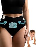 Mrs. Mum Kaiserschnitt Unterwäsche - 1 STK I ÖkoTex I High Waist I Bauchweg & figurformend I Postpartum Slips I Made in EU I waschbar I Wochenbett Unterwäsche