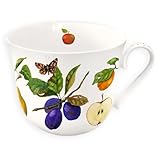 Grätz Kaffeetasse 450ml Teetasse Kaffee-Tasse Tee-Tasse Henkeltasse Henkel-Tasse Blumen Früchte Landhaus Porzellantasse Porzellan-Tasse Geschenkbox (Bauerngarten)