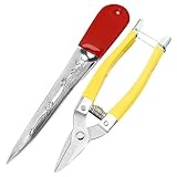 Takingup Korbflechter-Reparaturset, 2-teiliges Korbflechtwerkzeug aus Edelstahl mit Hebelschere, Komfortables Griffzubehör, Rattan-Reparaturset