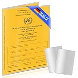 Creative Fox 2er Set Impfpass Hülle/Impfausweis Hülle (9,9 x 13,7cm) transparent für Kinder und Erwachsene | robuste und passgenaue Schutzhülle für Impfausweis & Alten Reisepass | Made in Germany