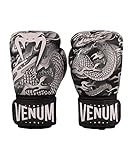 Venum, Dragon's Flight Boxhandschuhe, Unisex Erwachsene, 12 Oz, Schwarz/Sand