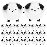 SEWOART 10 Stück Hosenknopf-Verenger | Taillenverenger für Jeans | Hosenbundversteller | Knopfclips mit Schafmotiv | Sofort anbringbar ohne Nähen und Werkzeug, weiß