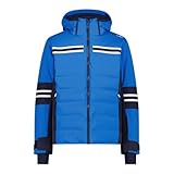 CMP Herren Skijacke aus Twill mit Kapuze 4 Wege Stretch 35W0057, Königsblau, 54