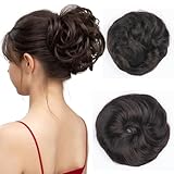 BwelsZJ Lockerer Dutt Haarteil mit Gummiband – Messy Bun Haargummi mit Kunsthaar, Voluminöse Hochsteckfrisur & Haarverlängerung für Damen