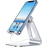 Gritin Handy Ständer, Multi-Winkel Halterung Verstellbare Handyhalterung, Universal Faltbarer Tisch Halter für iPhone 15,15 Pro Max, 14 Pro, 13, 12, 11, XR, X, XS, Mate, Galaxy