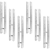 6 x Heunert H-Pfostenträger H-Anker Pfostenanker Set 6...