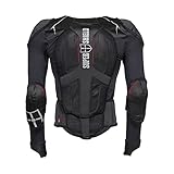 SUPER SHIELD Protektorenjacke, Rückenprotektor, Ellenbogenprotektoren & Schulterprotektoren, Level 2 CE Zertifiziert, Protektorenweste Ideal für Motorrad, Ski, Snowboard, Reiten & MTB, XL