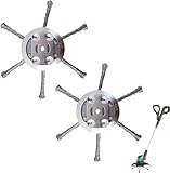 2 Stück Unkrautbürste Für Freischneider, Wildkrautbürste 5mm Bohrung Für Motorsense, Drahtbürste Freischneider Mit Kegelform, Unkrautbürste Für Rasentrimmer Entfernt Mühelos Unkraut Und Moos