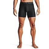 Under Armour Herren Tech 6in 2 Pack, schnelltrocknende Boxershorts, komfortable Unterwäsche mit enganliegendem Schnitt im 2er-Pack