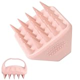 AiQInu Kopfhaut Massagebürste Silikon, Kopfmassage Bürste, Shampoo Haarbürste Mit Weichem Silikonkopf, Für Peeling Und Kopfmassage