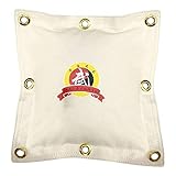 G-LIKE Wandhängender Canvas Boxsack Schlagpolster – Chinesische Kampfkunst Wing Chun Kung Fu Wand Stoßen Treten Boxen Tritte Schläge Training Wandschlagkissen Montierte Kickhaltung Zieltasche (Weiß)