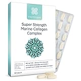 Healthspan Marine Collagen Complex | 1000 mg Typ I + 200 mg Typ II Kollagen | Unterstützt Gelenke, Knochen und Bindegewebe | Zusätzliche Vorteile für Haut und Schönheit | 120 Tabletten