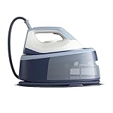 Philips Dampfbügelstation 3000 Series, 2400 W, 120 g/min Dauerdampf, 350 g Dampfstoß, schnell und leistungsstark, vertikaler Dampf, Keramiksohle, Deep Azur (PSG3000/20)