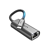 Uni USB C auf Ethernet Adapter, USB C auf RJ45 Gigabit Ethernet LAN Netzwerkadapter, kompatibel mit iPhone 15 Pro, iPad Pro/Air, MacBook Pro/MacBook Air M1 M2, Galaxy S23, Surface Book, Dell XPS usw.