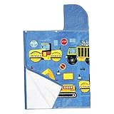 Pzuryhg Kinder-Badetuch mit Kapuze, weiche -Wickeldecke, saugfähiger Baumwoll-Polyester-Bezug mit lustigem Fahrzeug-Design für und Mädchen, ideal für Dusche, Pool, , Reisen