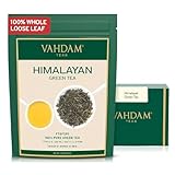 VAHDAM, Grüner Tee Lose Aus Den Himalaya (100g, 50+ Tassen) 100% Reiner Grüntee Aus Den Hochlandplantagen | FTGFOP1, Glutenfrei | Frisch & Direkt Von Der Quelle In Indien