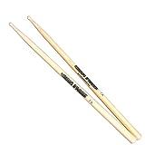 MUSIC STORE 7A Maple Drumsticks, 400mm Länge, 14mm Durchmesser, Acorn Wood Tip, Leicht, Schnelle Spielgeschwindigkeit, Weicher Ton, 30 Tage Money-back Garantie