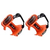 SHERCHPRY Verstellbare Rollschuhe mit Leuchtenden PVC Fersenrollen Robustes Gleitrad Outdoor Skates für Balance und Ganzkörpertraining